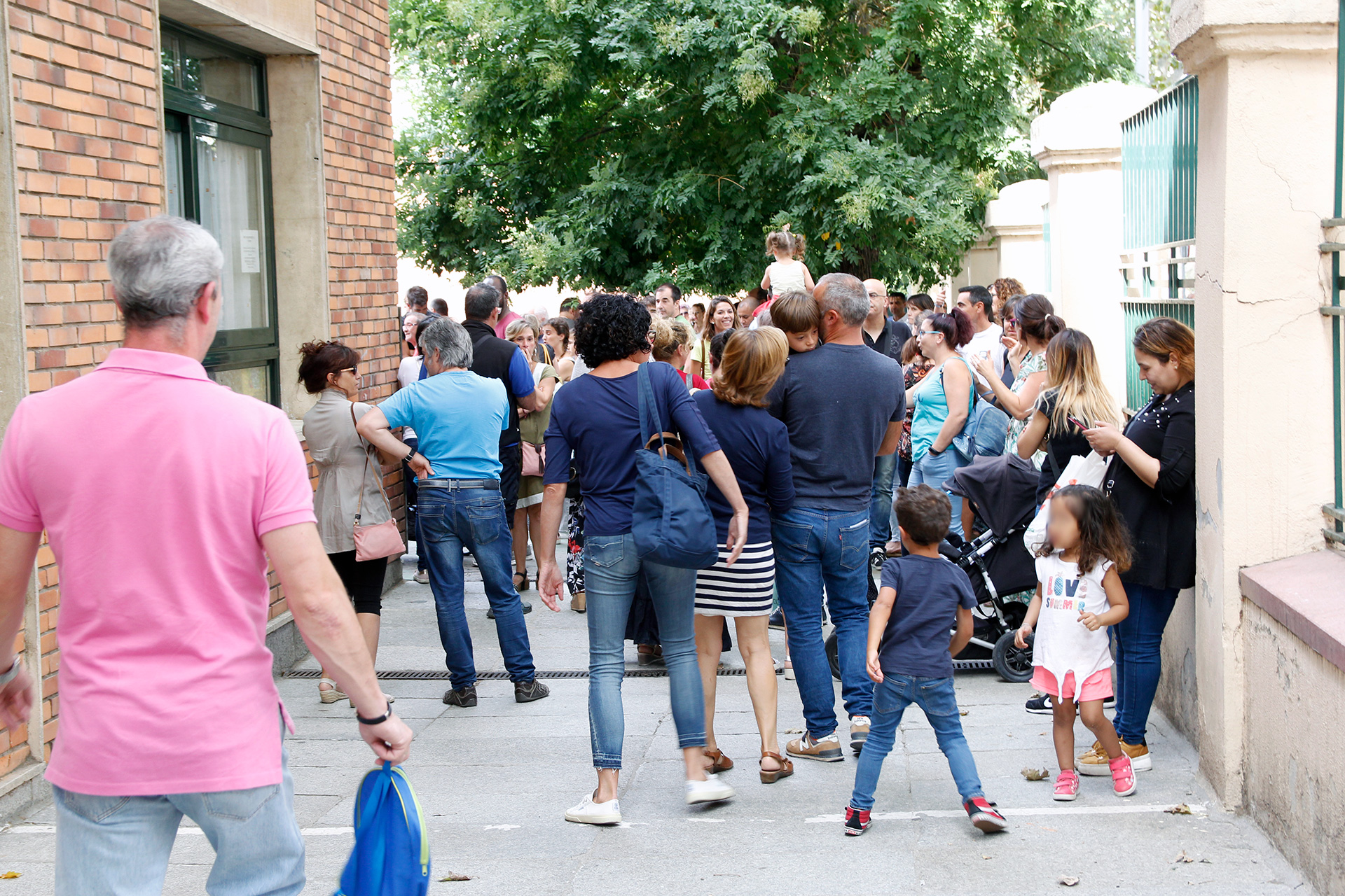Inicio del actual curso en un centro educativo de la capital segoviana. / Nerea Llorente