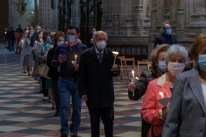 Humilde y recogida fiesta del Corpus en Segovia 2 06 2kama Corpus Catedral Coronavirus KAM4700