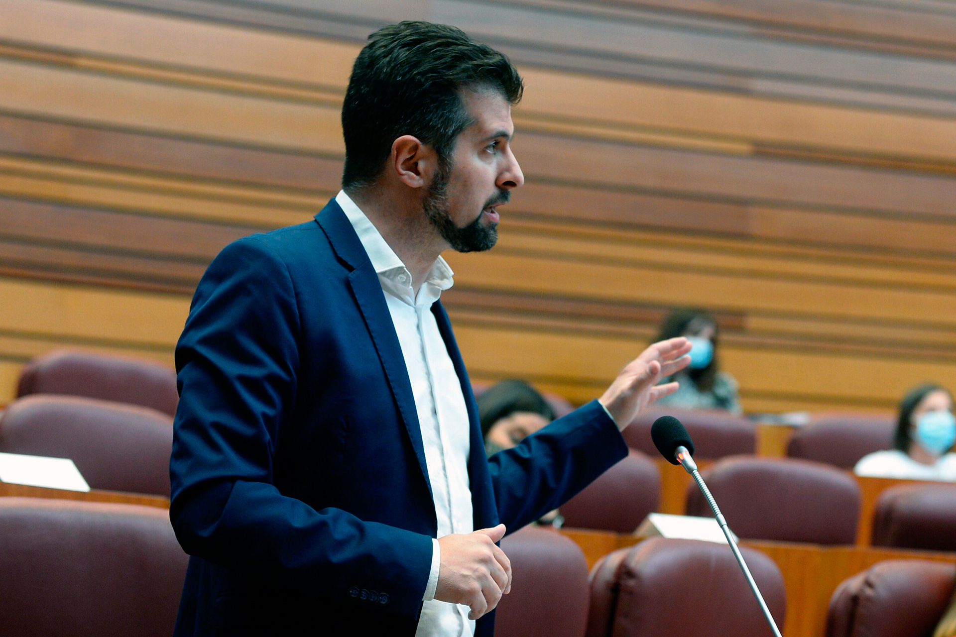 El portavoz del Grupo Socialista en las Cortes, Luis Tudanca.