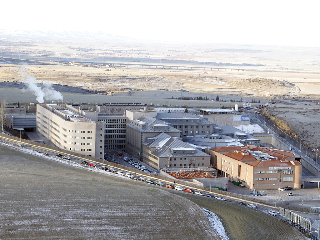 Vista aérea del Complejo Asistencial junto al que la Junta planea construir un nuevo hospital. / NEREA LLORENTE