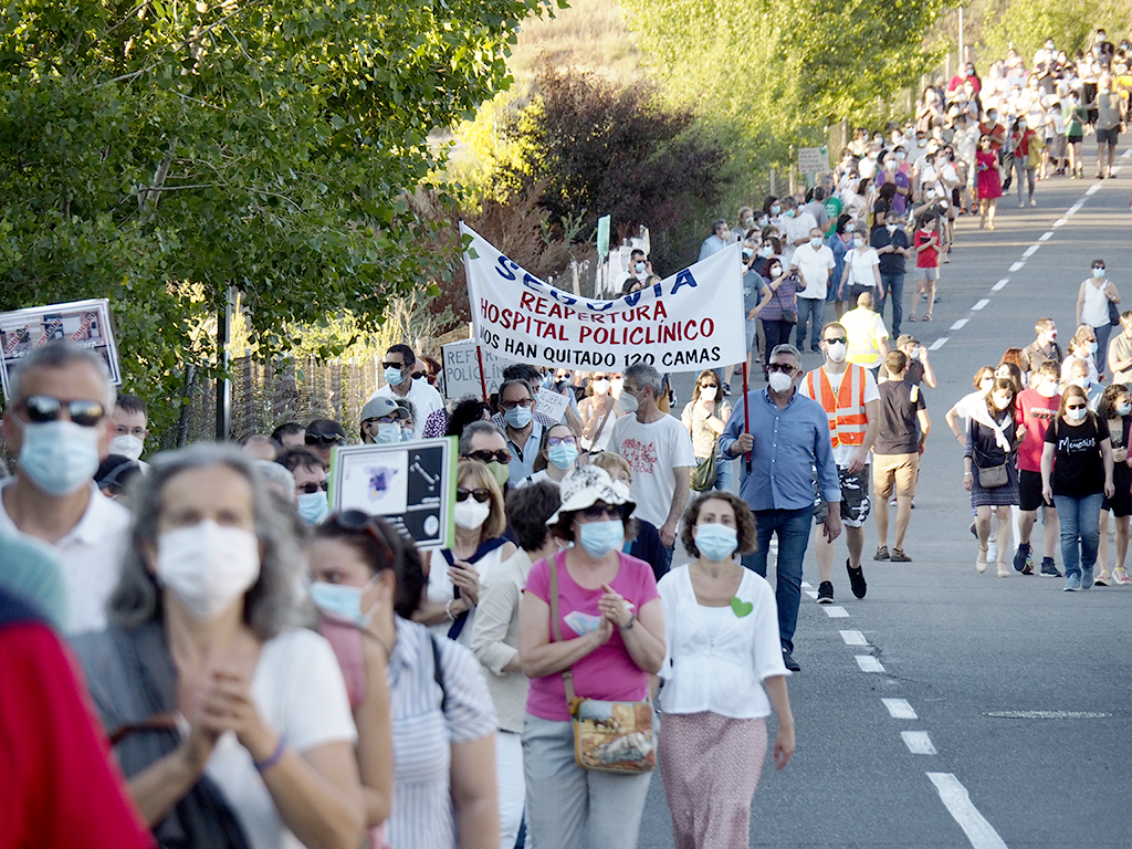 Una manifestación por la sanidad pública. / NEREA LLORENTE