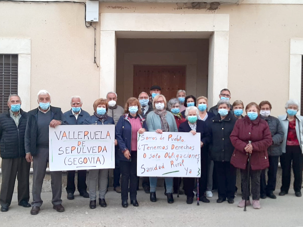 Reivindicación vecinal en Valleruela de Sepúlveda. /JOSE DE ANTONIO GÓMEZ