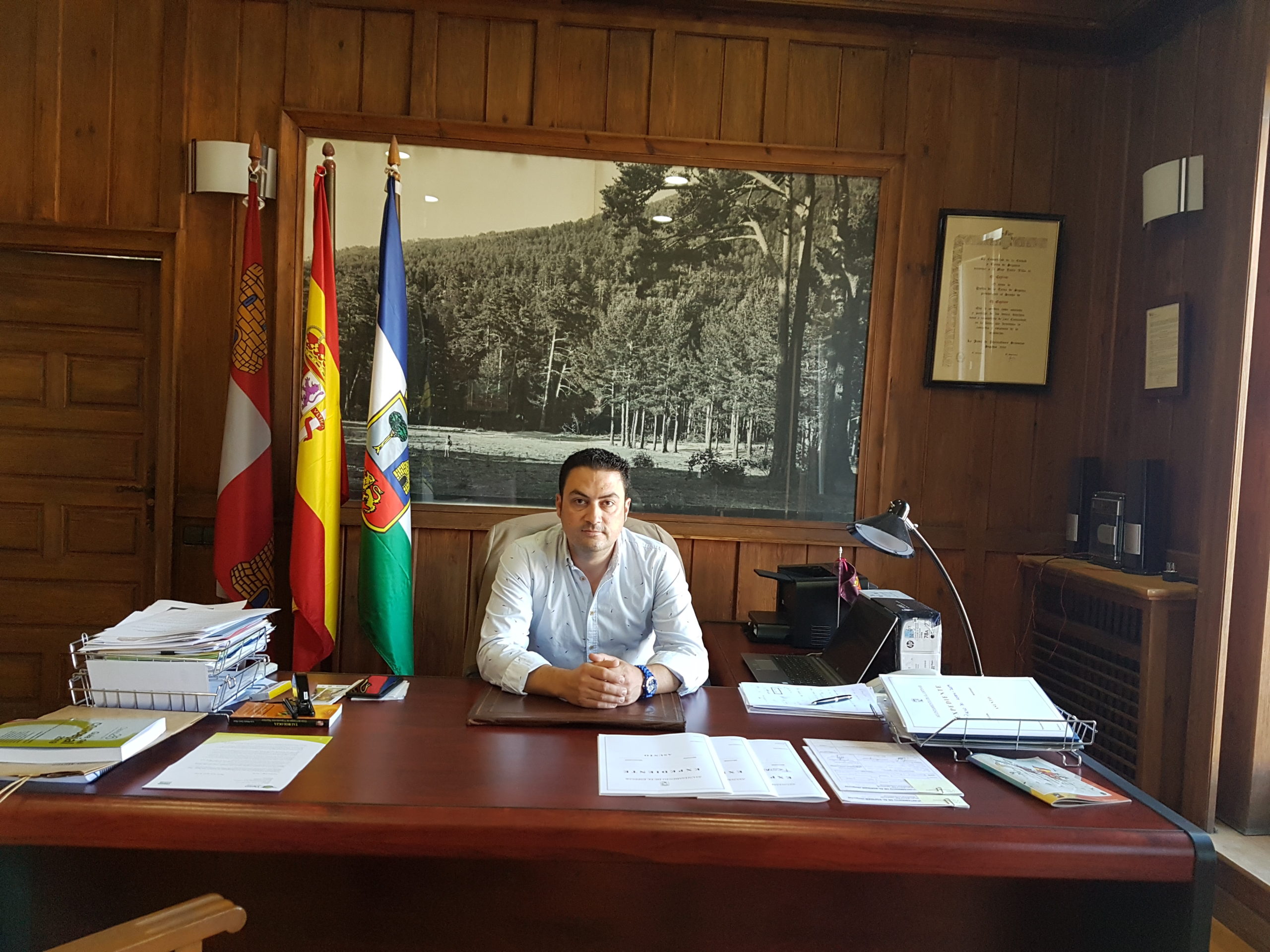 Javier Figueredo Soto, Alcalde de El Espinar./ E. R.