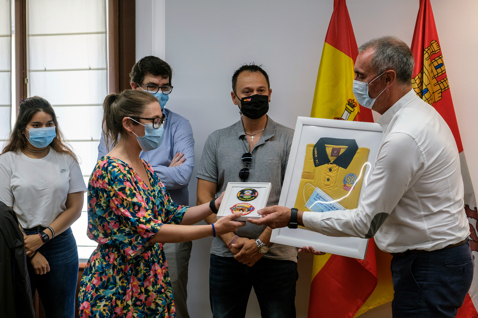 La Junta también quiso reconocer a los técnicos del Samur por la labor realizada en Segovia.