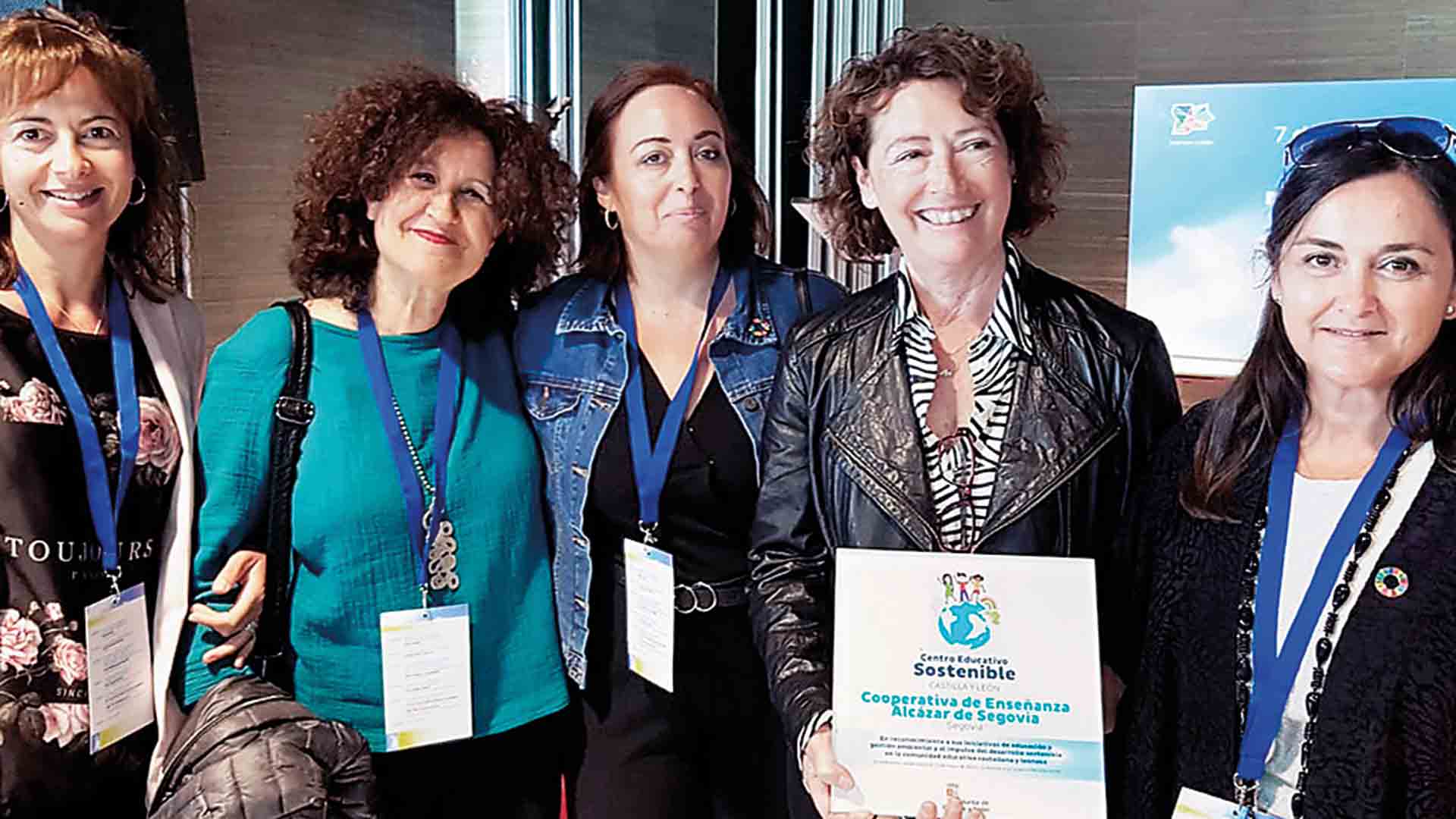 Imagen de archivo de la entrega del sello Centro Educativo Sostenible. /E. A.