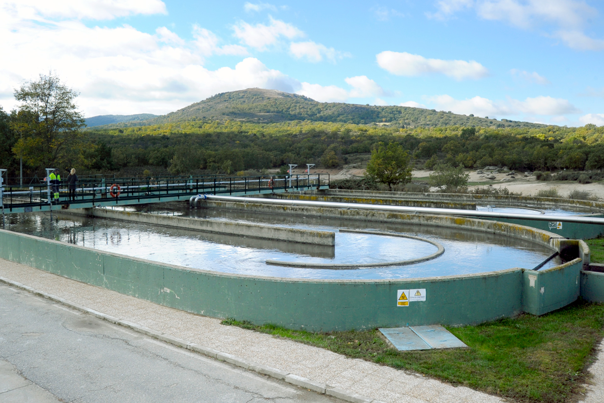 Imagen de la estación depuradora de agua residual de La Granja./ KAMARERO