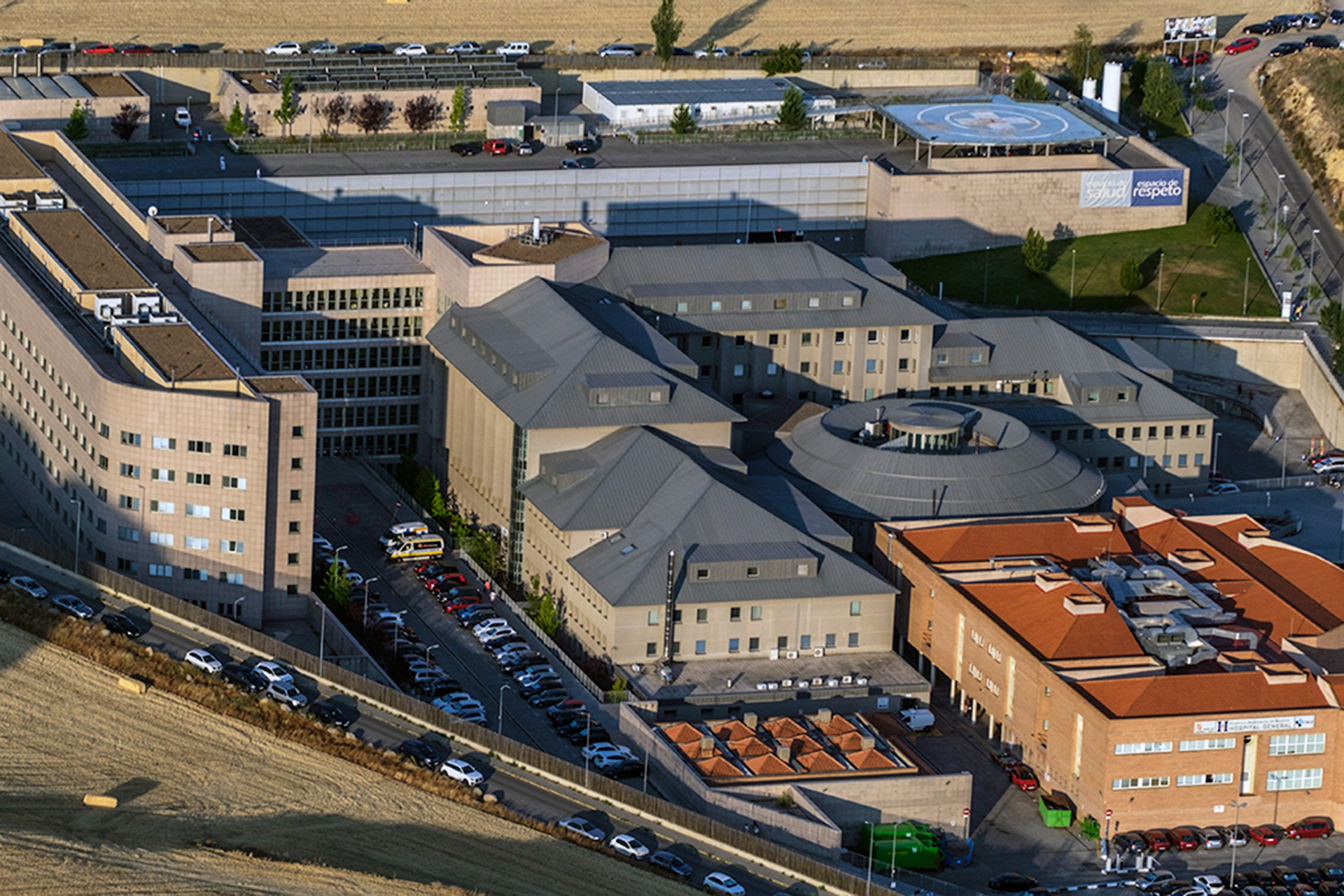 Vista aérea del Hospital General de Segovia. / Kamarero