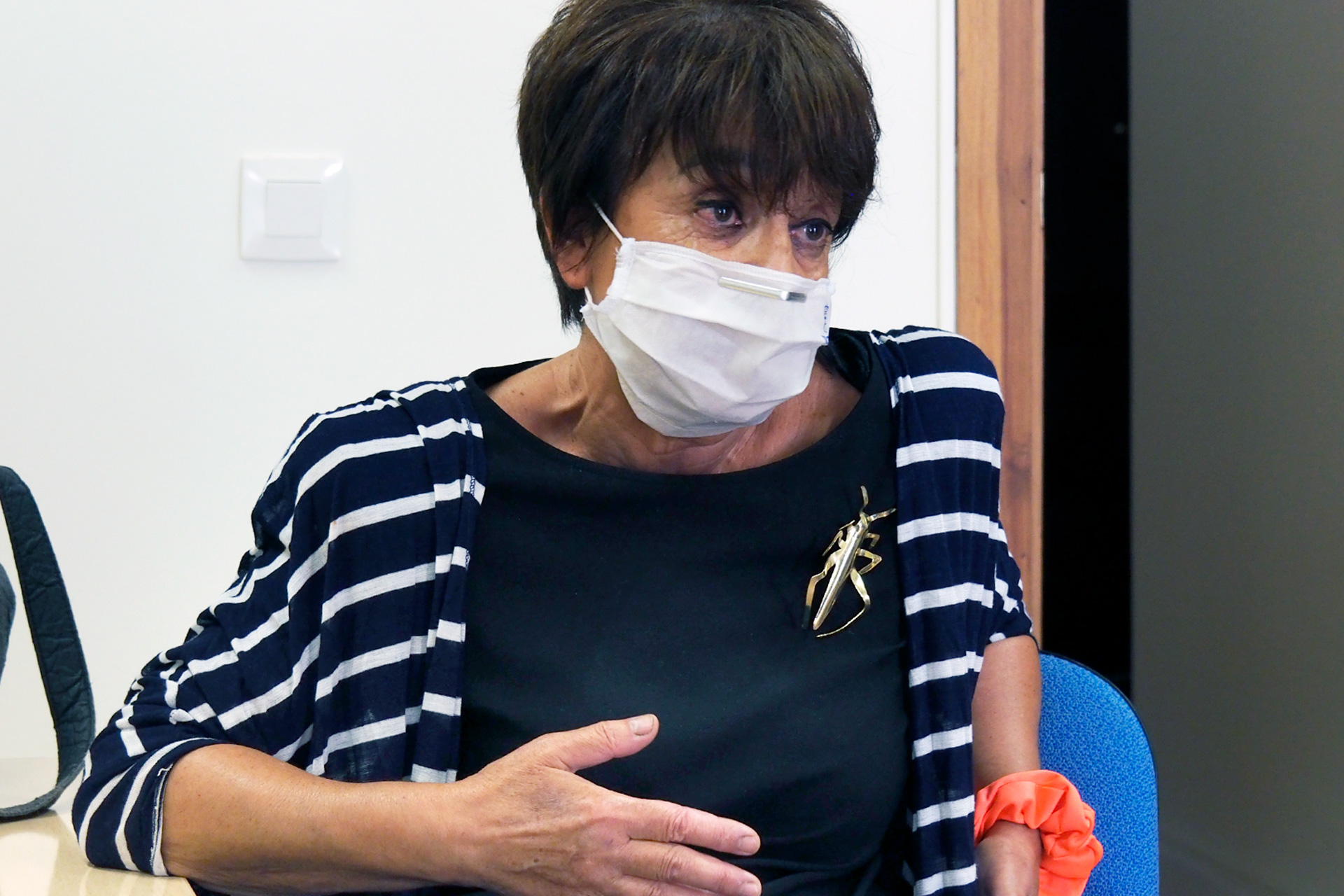 La concejala, en un despacho de la Casa de Abraham Senneor, sede de la Concejalía de Turismo, su centro de trabajo desde hace 13 años. / Kamarero