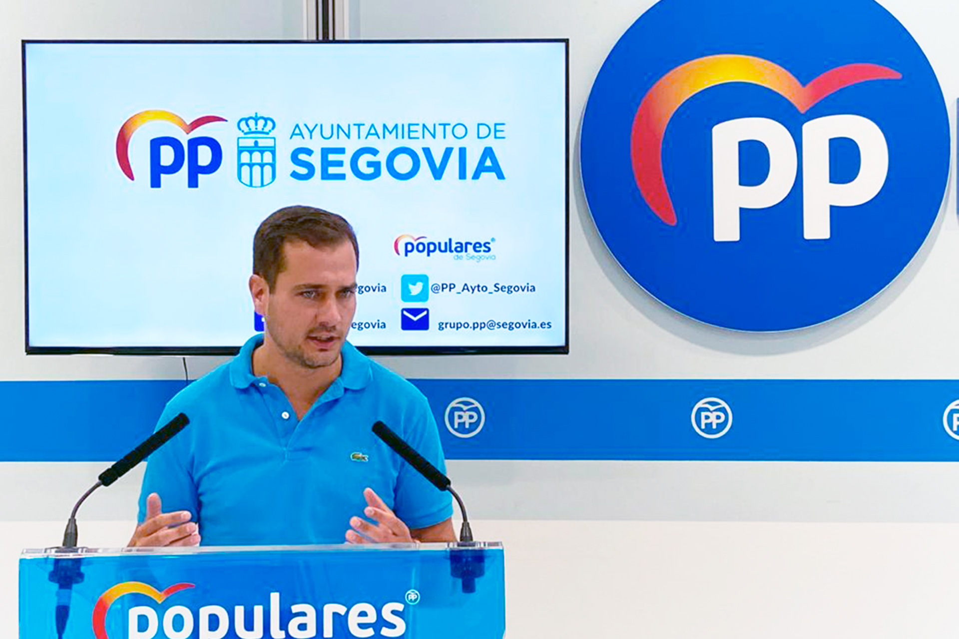 Portavoz del Partido Popular, Pablo Pérez. / E.A