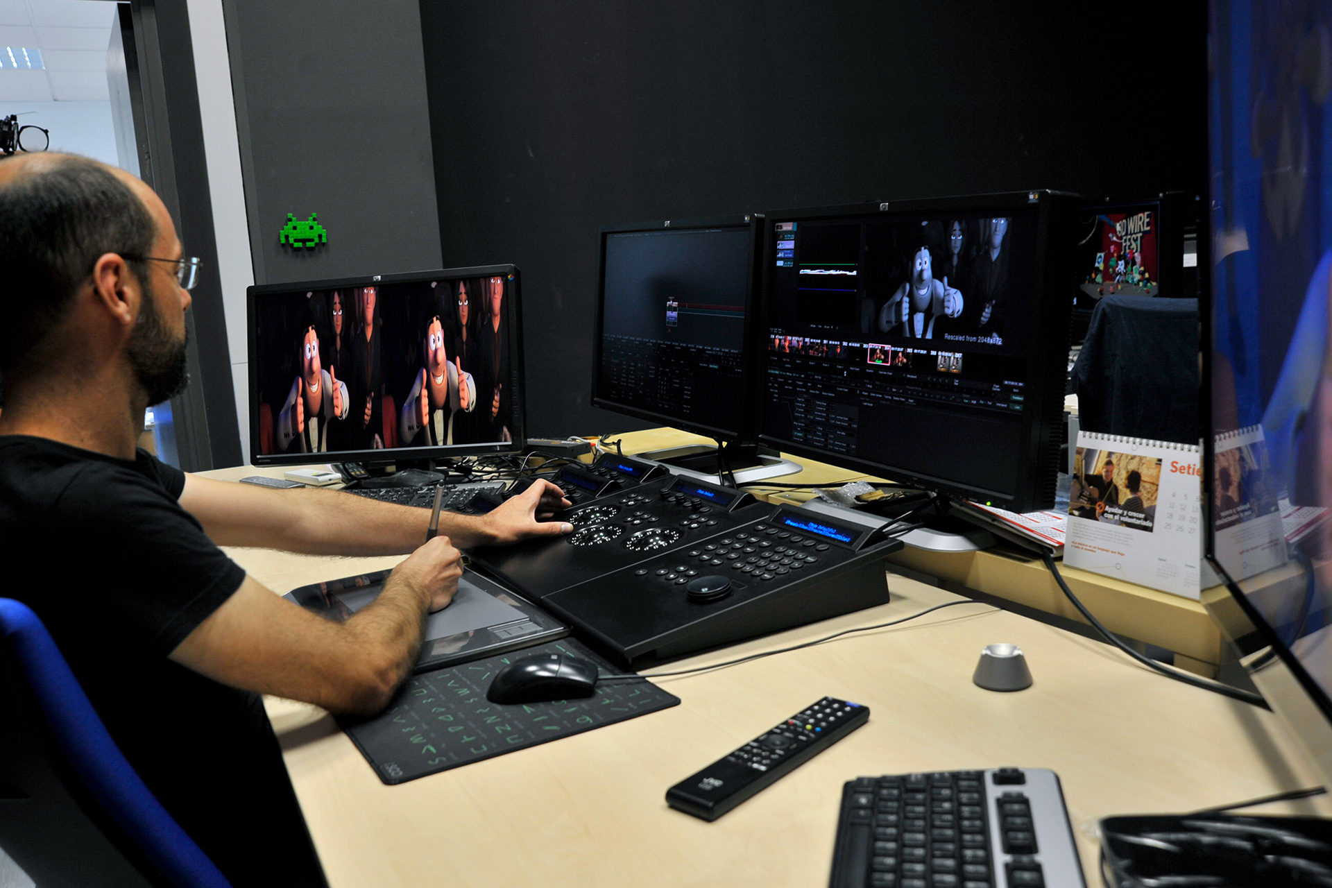 Trabajo de esteroscopía del largometraje de animación Tadeo Jones 2. / Kamarero