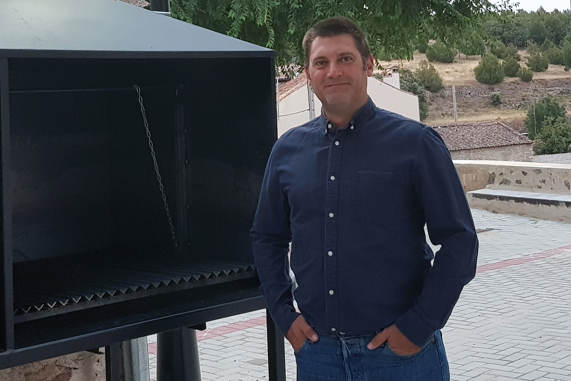 El alcalde de El Cubillo reclama actuaciones a la Diputación. /E.A.