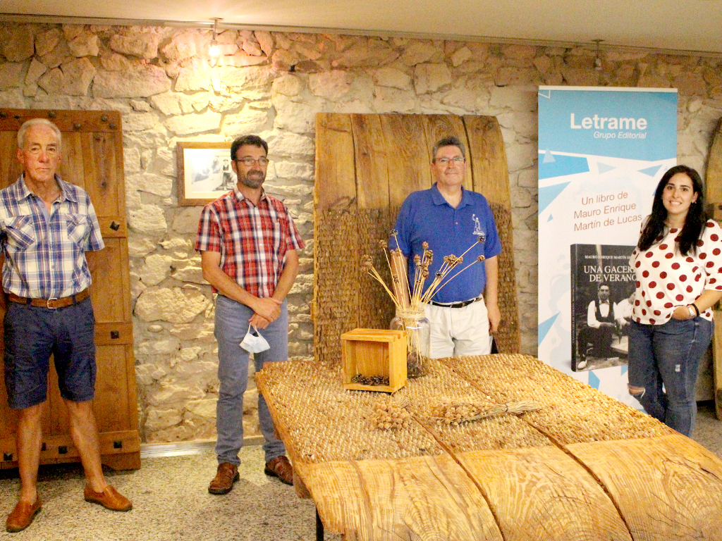 Gaudencio San Bruno, Florentino Descalzo, Mauro Martín de Lucas, y María Valero, en la presentación.