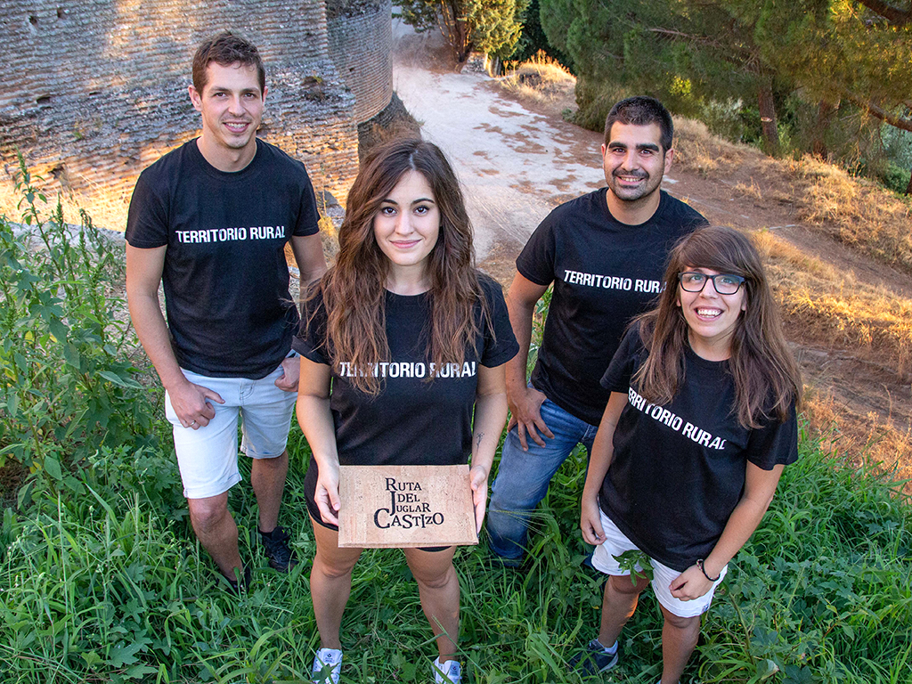 De izquierda a derecha, Rubén Llorente, Sara García, Álvaro Muñoz y Nerea Llorente. / N.LL.