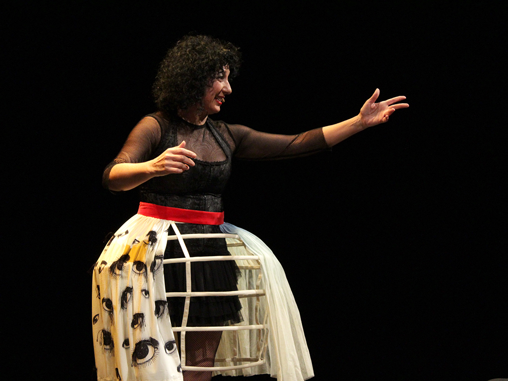 Eugenia Manzanera presentó su espectáculo ‘O cara o cruz’ el pasado enero en el Juan Bravo. / E. A.