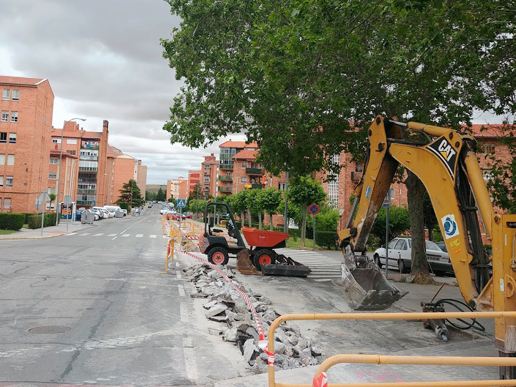 El mes de junio comenzaron las obras de renovación de redes en la avenida del Marqués de Lozoya. / E. A.