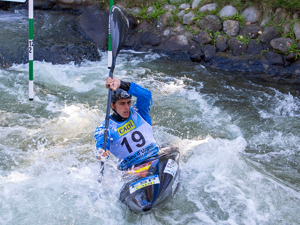 David Llorente, durante una competición. / E.A.