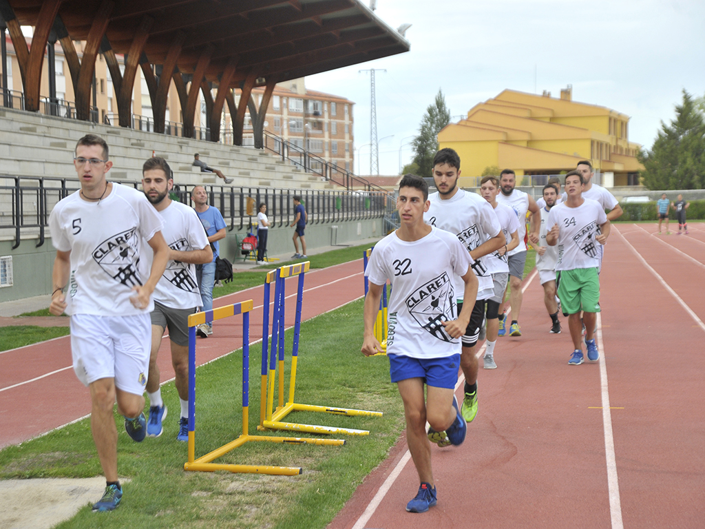 Entrenamiento del CD Claret de la pasada pretemporada. / KAMARERO