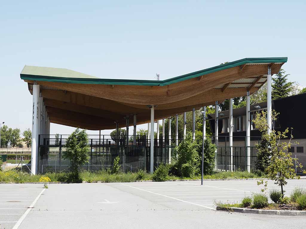 Espacio de las pistas de tenis del complejo polideportivo de La Albuera. / EL ADELANTADO