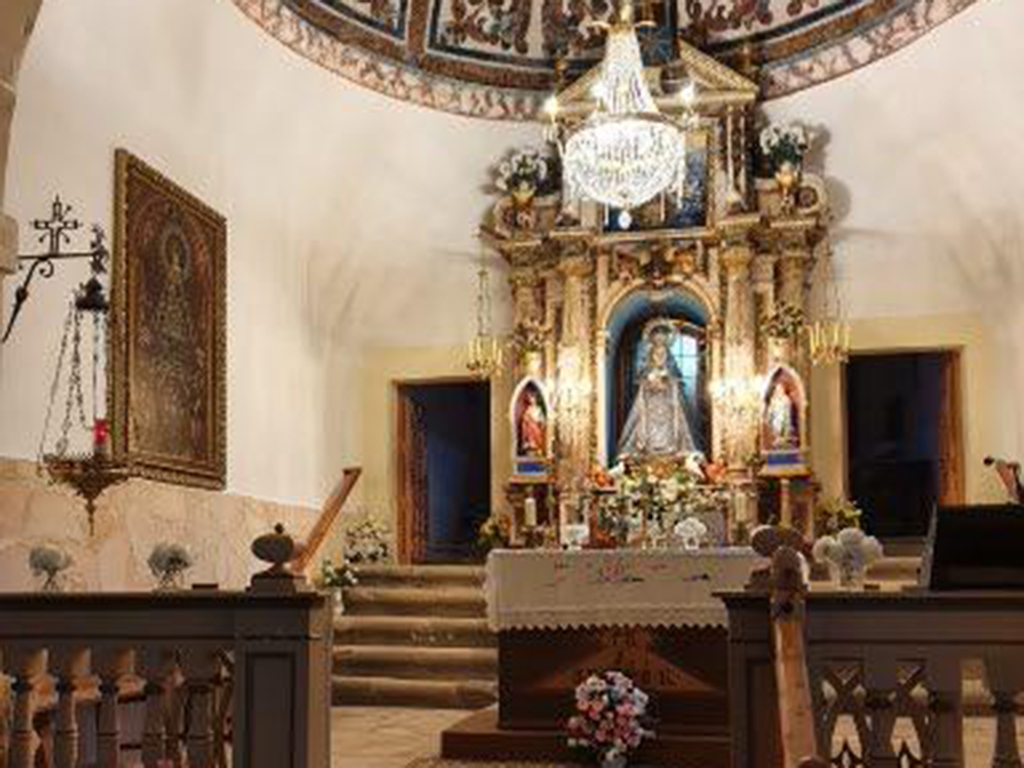 Imagen de la Virgen de la Estrella, en su ermita. /E.A.