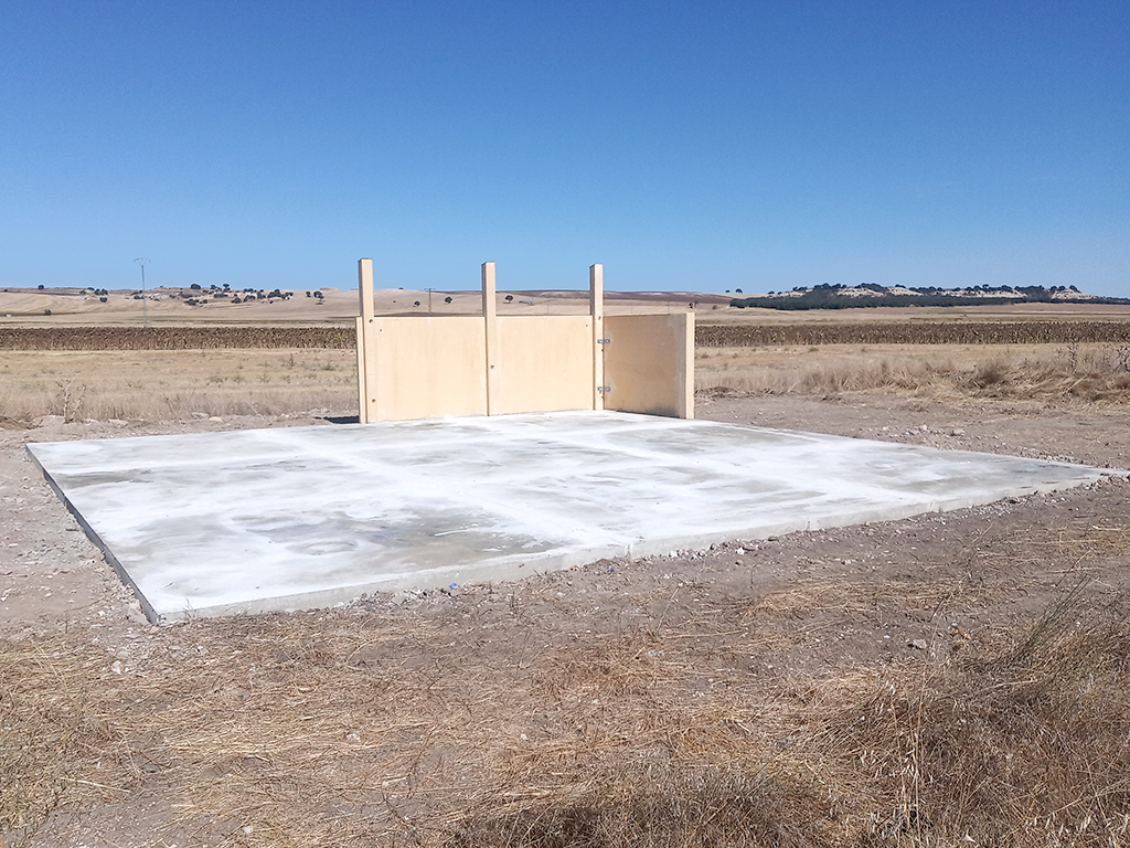 Estado actual de la construcción del punto limpio. / EL ADELANTADO