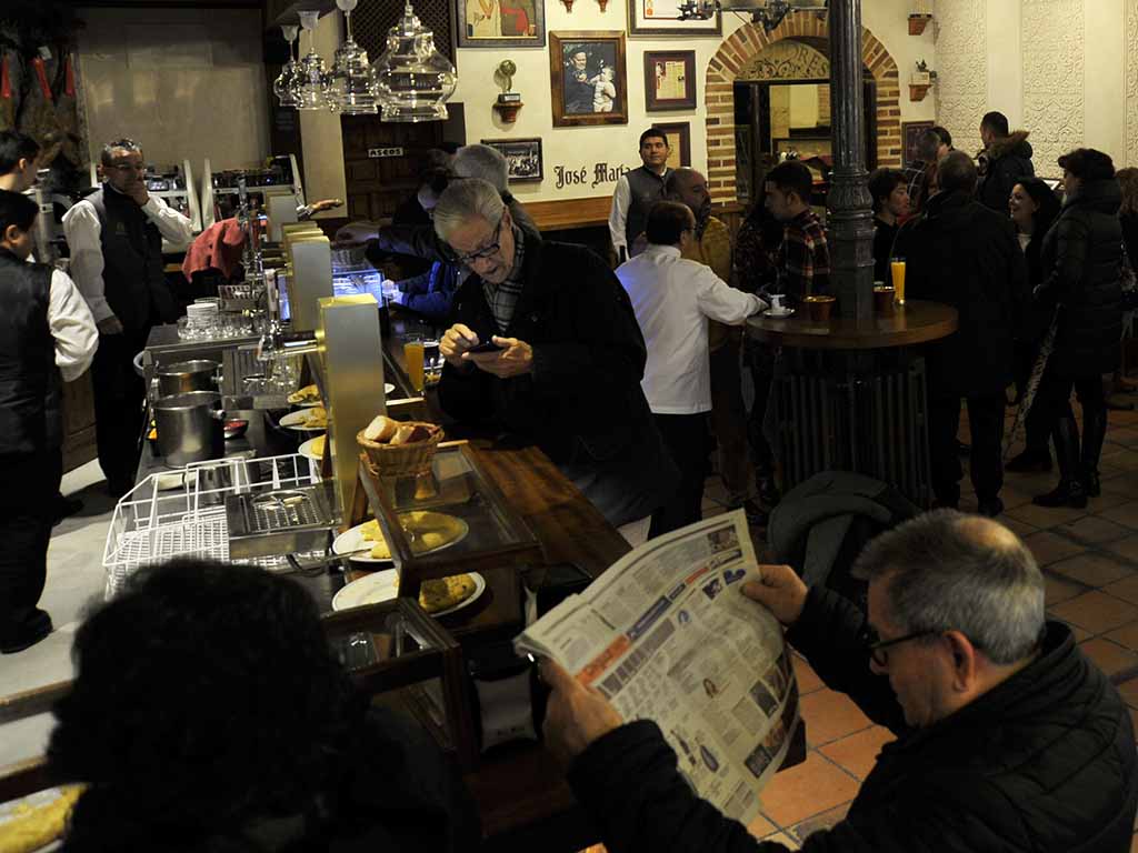 Bar del restaurante José María, en una imagen de archivo. / KAMARERO