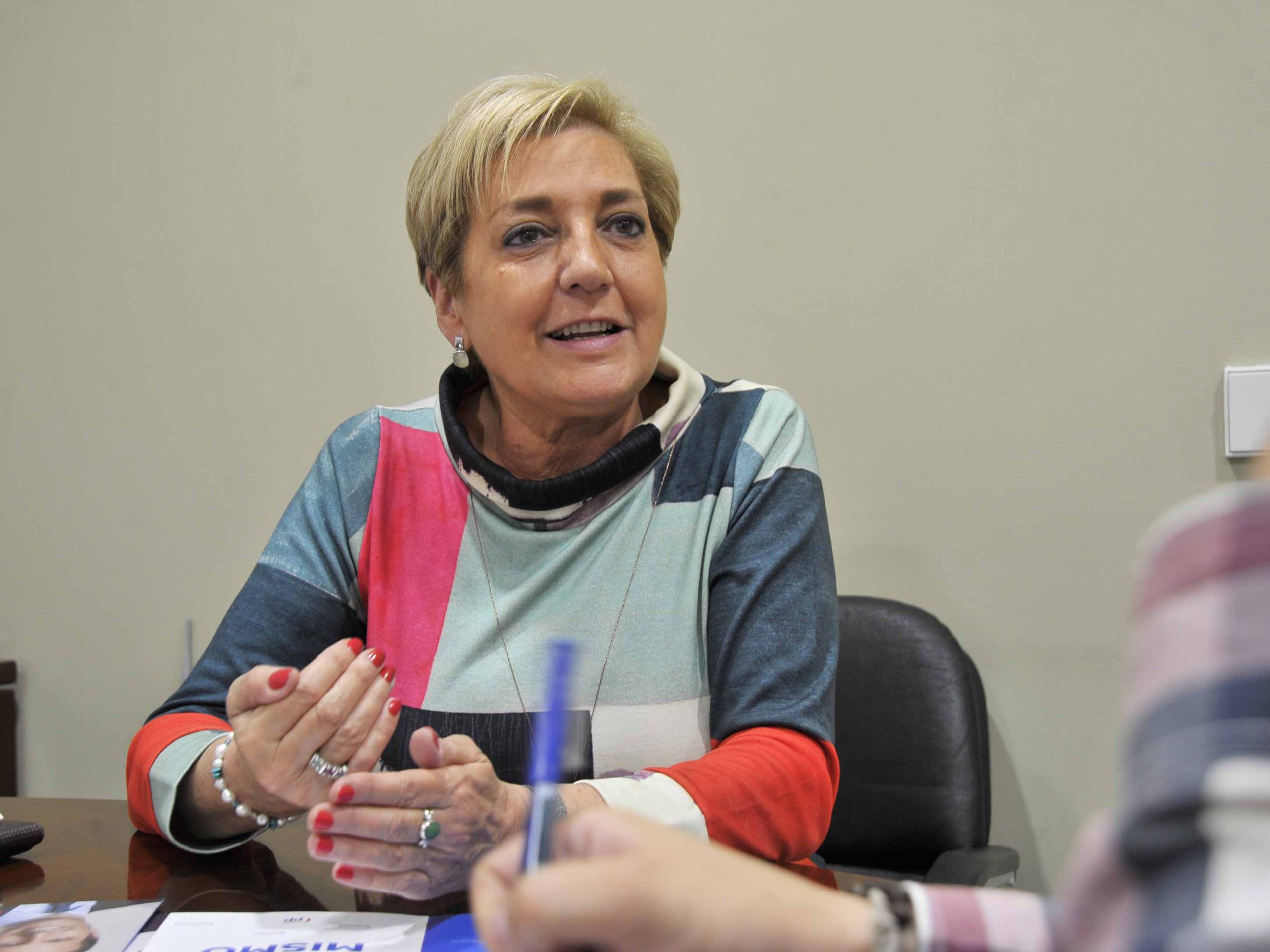 La presidenta del PP de Segovia, Paloma Sanz. / KAMARERO