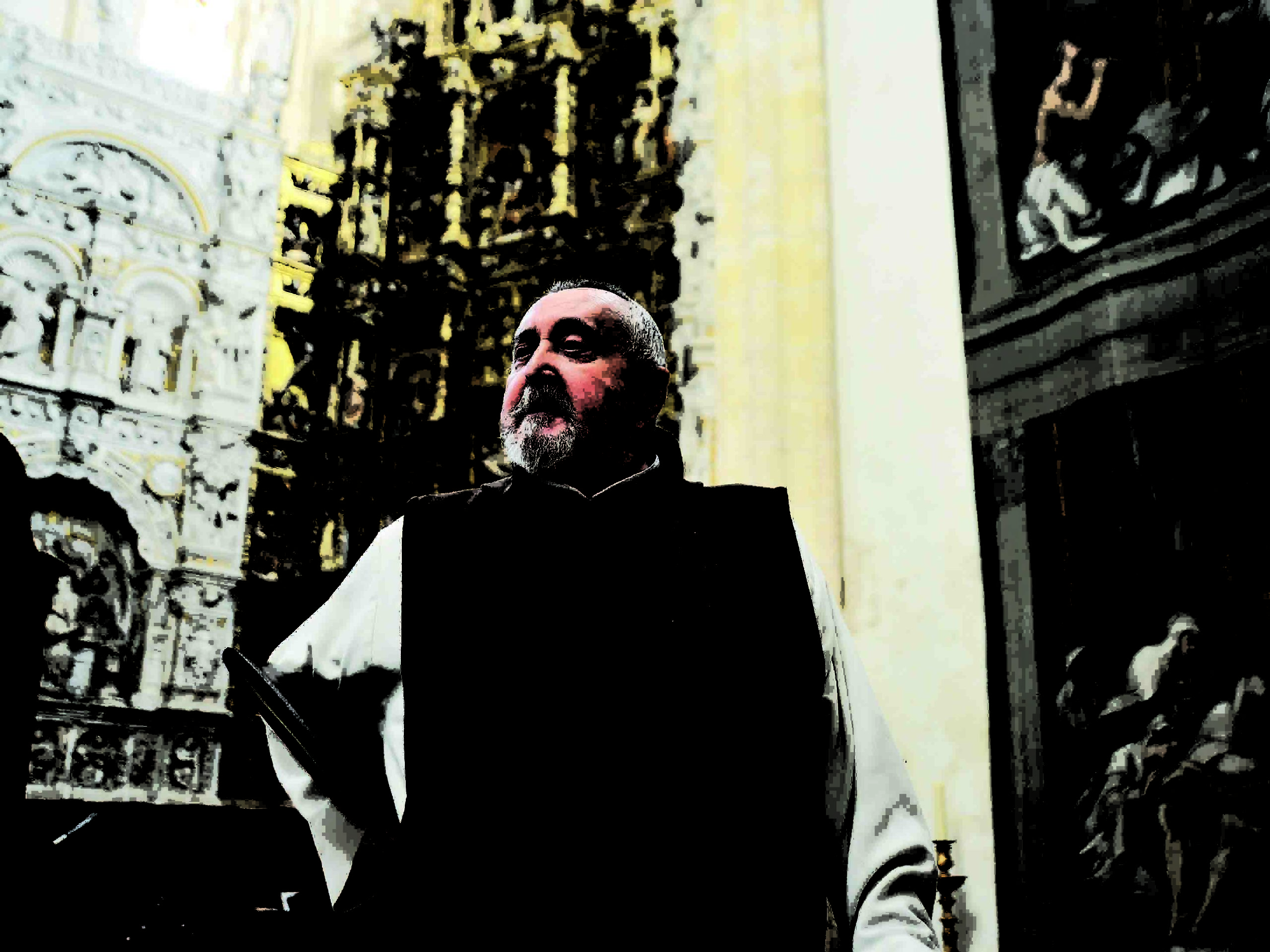 Fray Andrés García Torralvo es desde  hace cuatro años el prior de la comunidad jerónima. / KAMARERO