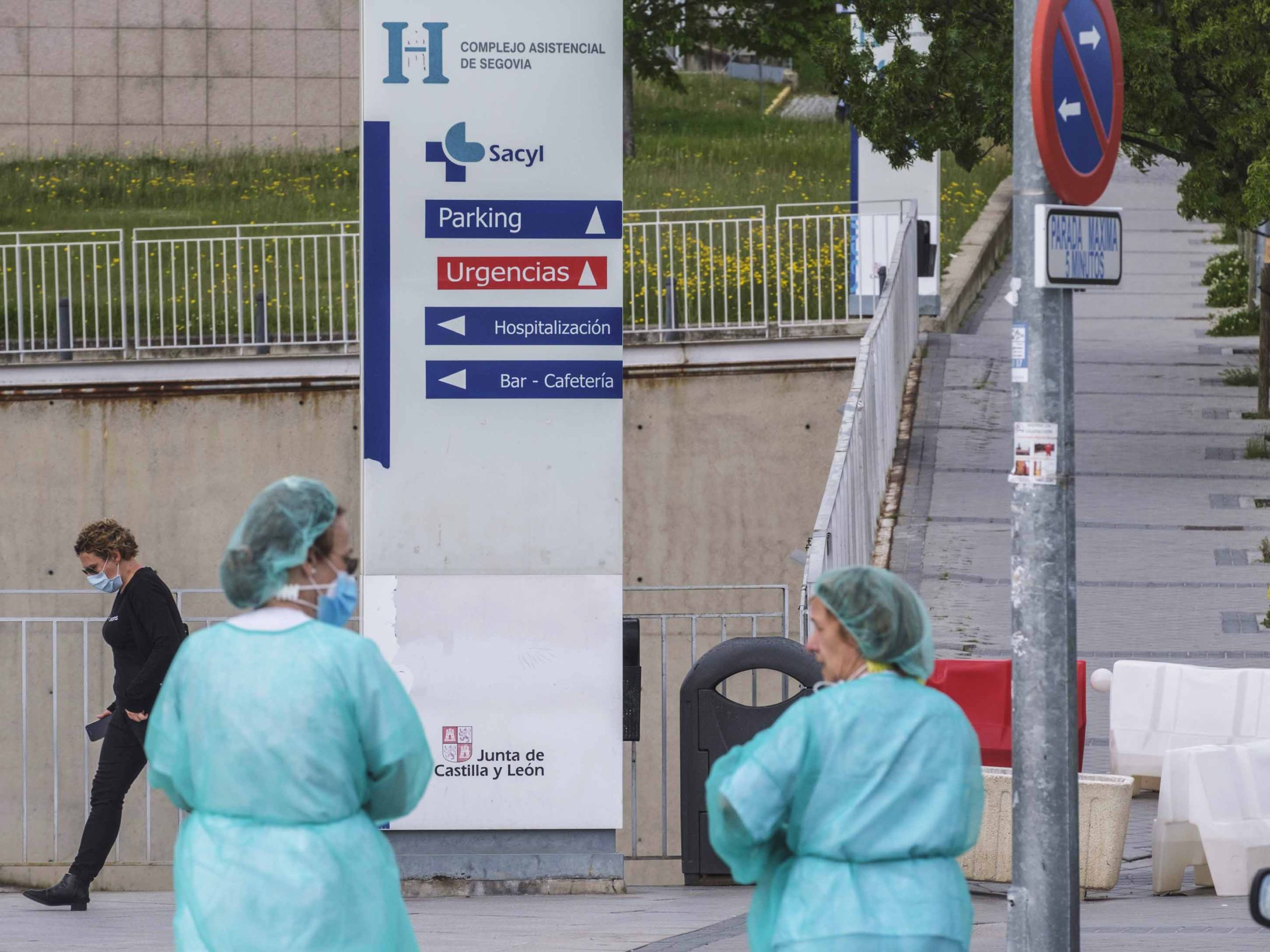 Salida del Hospital General de Segovia. / KAMARERO