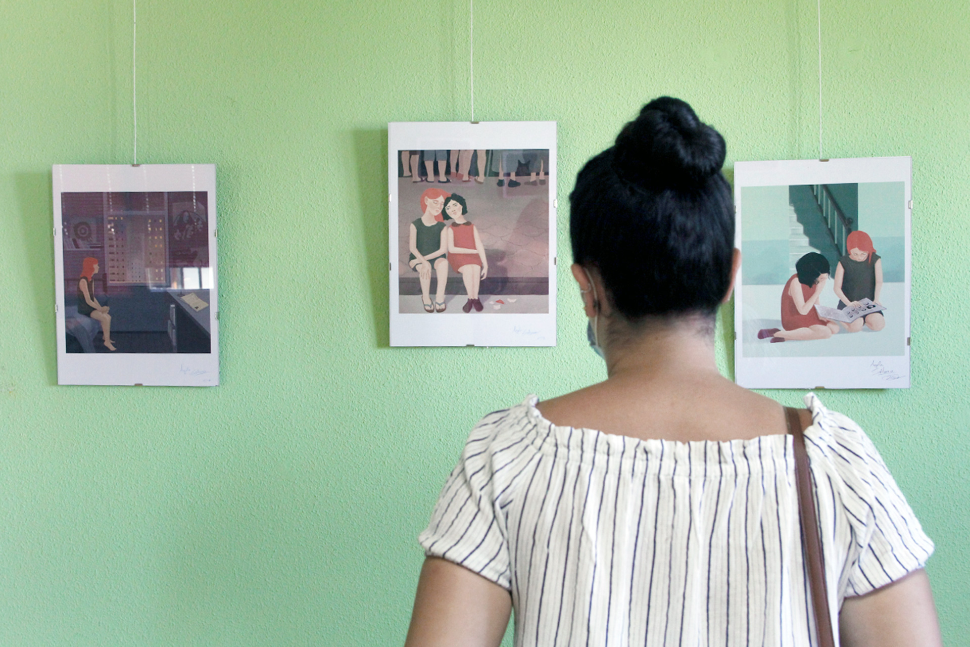 Las ilustraciones de Salinero expresan su forma de entender recuerdos y emociones. / N. Llorente