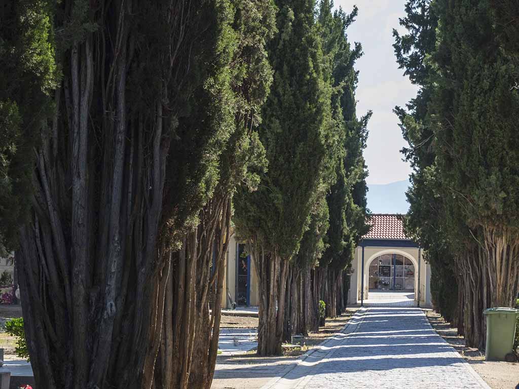 Control de accesos y aforos a los cementerios por el Día de Todos los Santos 1 Imagen de archivo de un cementerio. / KAMARERO