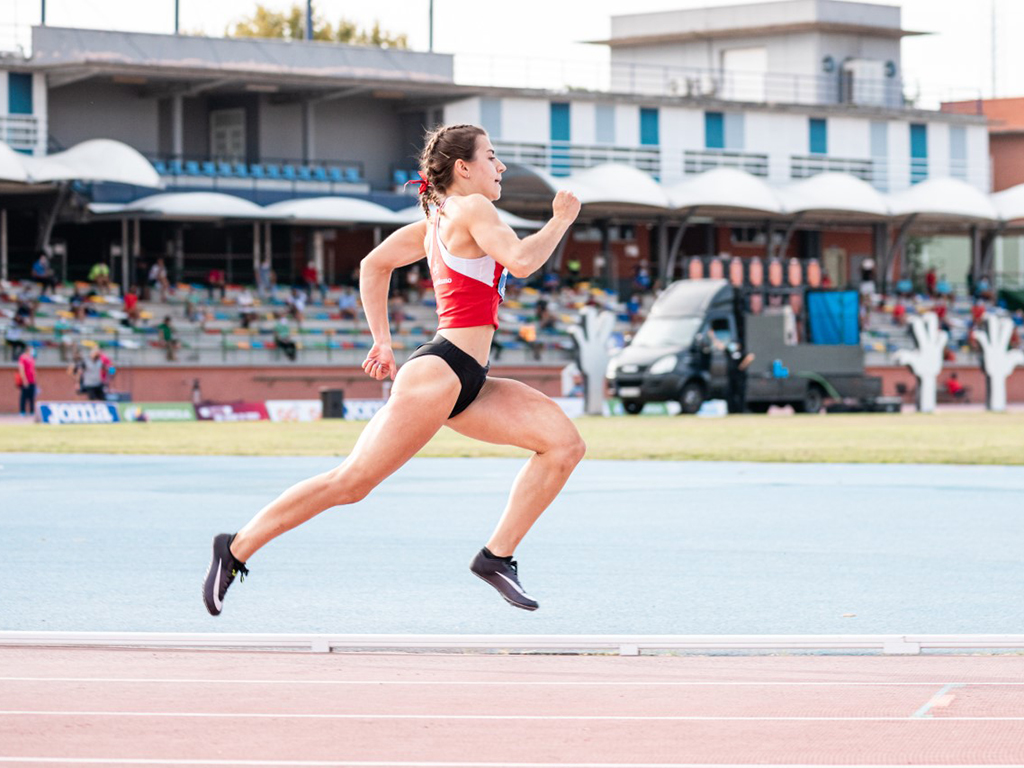 Ángela García, durante una de las competiciones. / FOTO CEDIDA