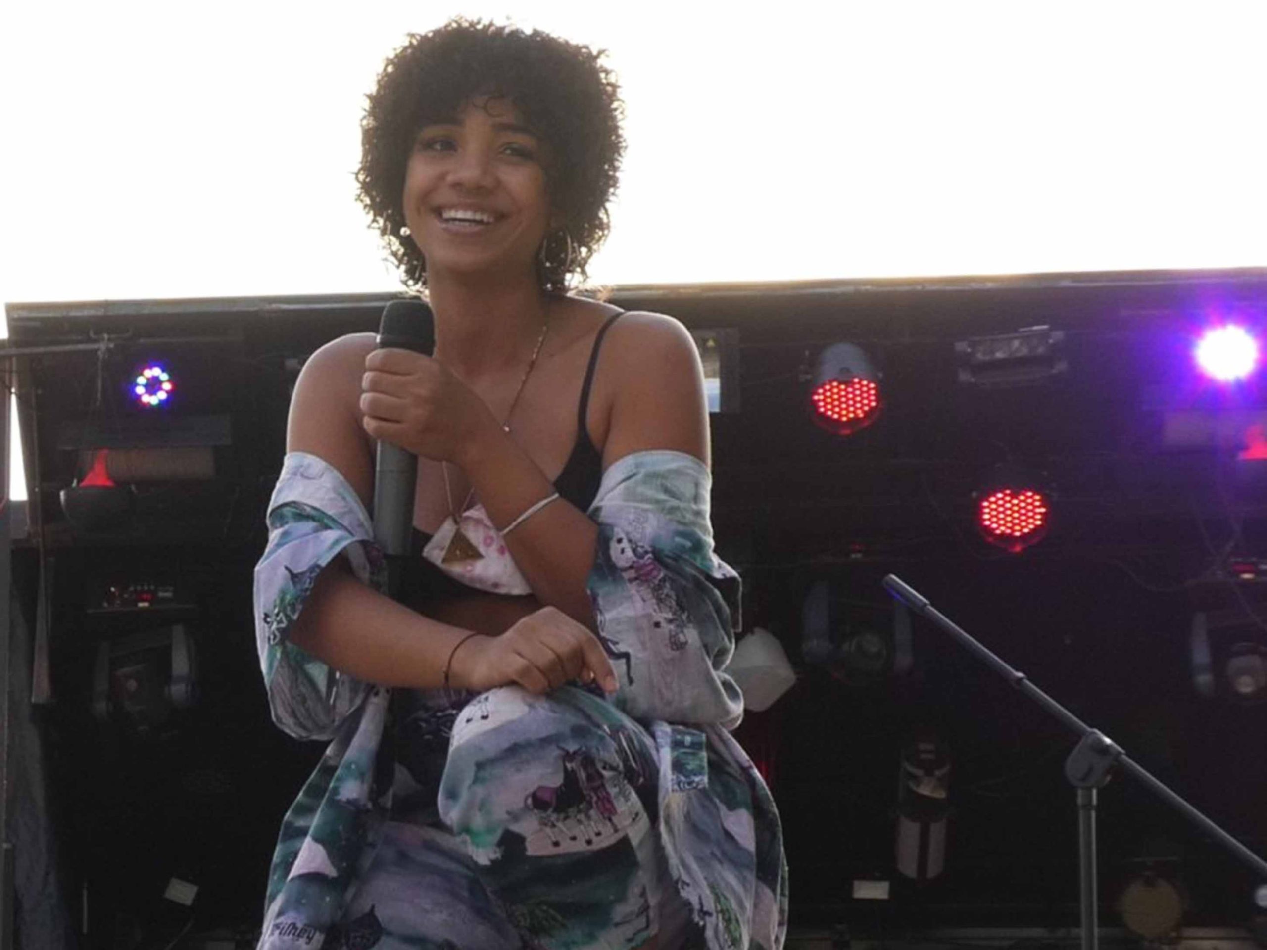 Lennis Rodríguez, durante el encuentro en San Cristóbal de Segovia. / SC