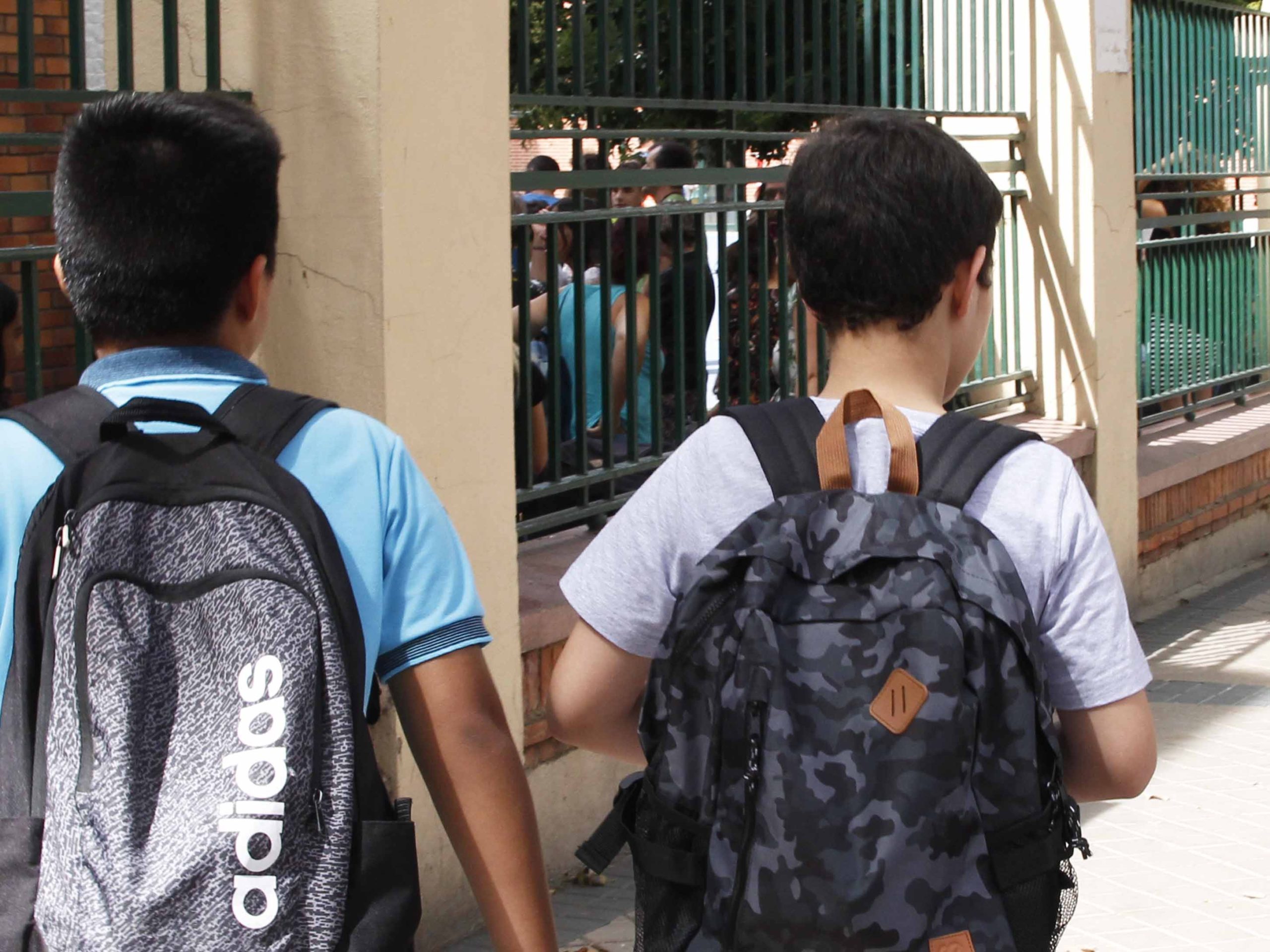 Escolares vuelven al colegio, el año pasado. / NEREA LLORENTE