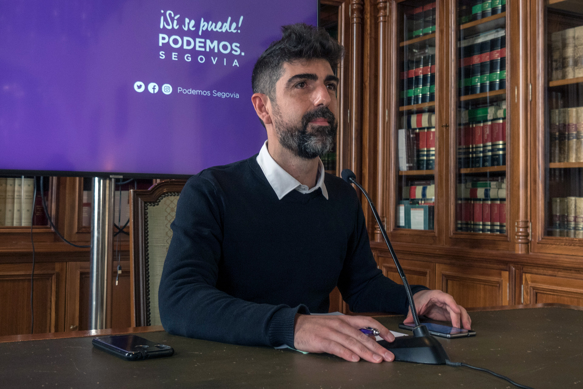 Guillermo San Juan, concejal y portavoz de Podemos. / KAMARERO