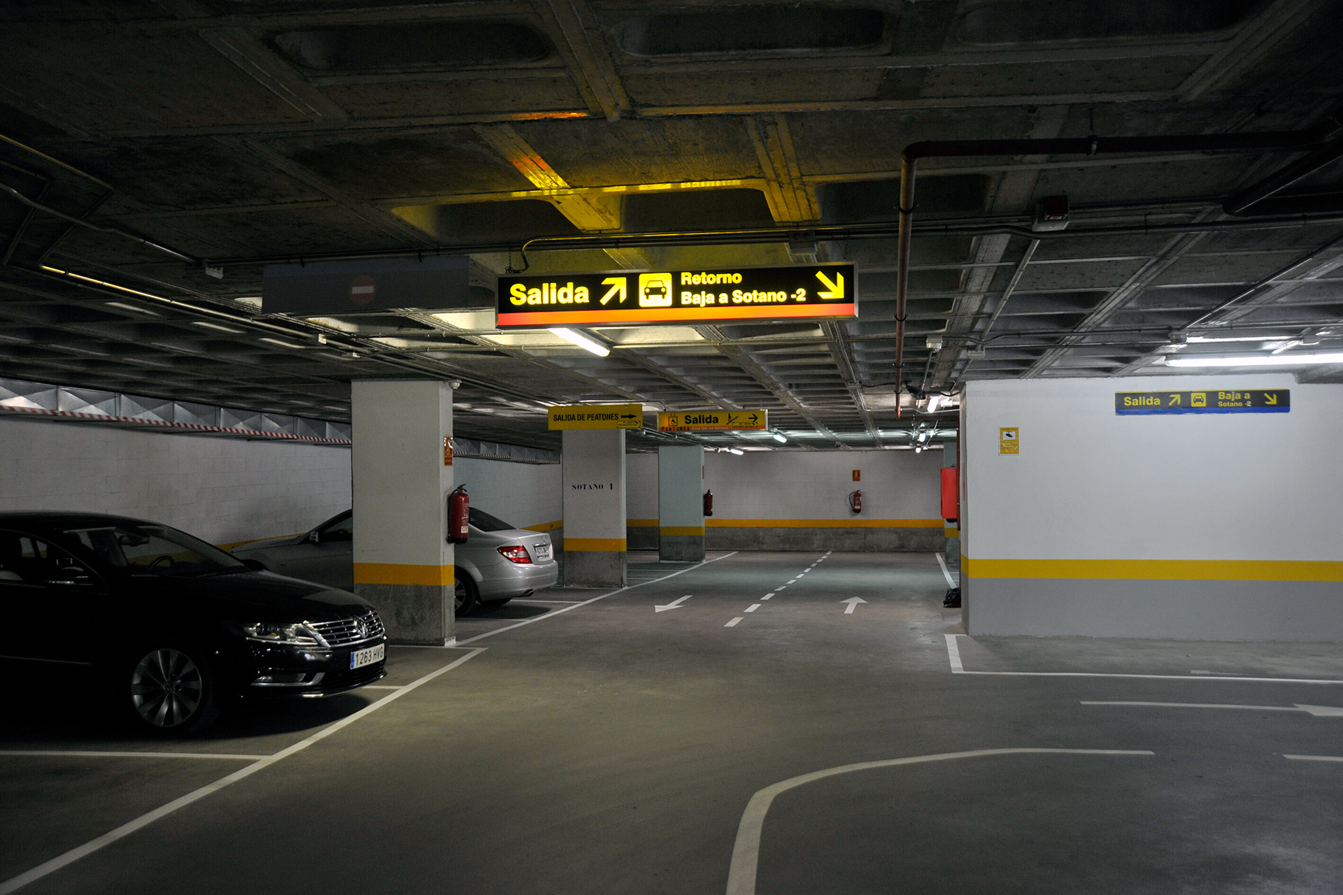 Interior del parking de José Zorrilla. / KAMARERO
