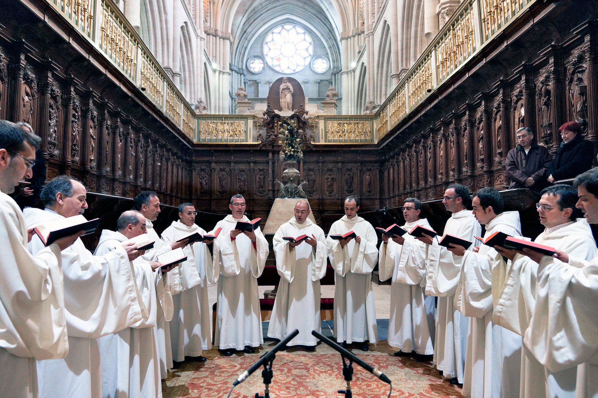Schola Antiqua durante uno de sus recitales. / Santiago Torralba