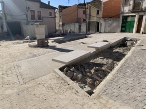 Las obras en la Plaza de la Cruz de Cuéllar, a punto de concluir 2 2 plaza de la cruz 2