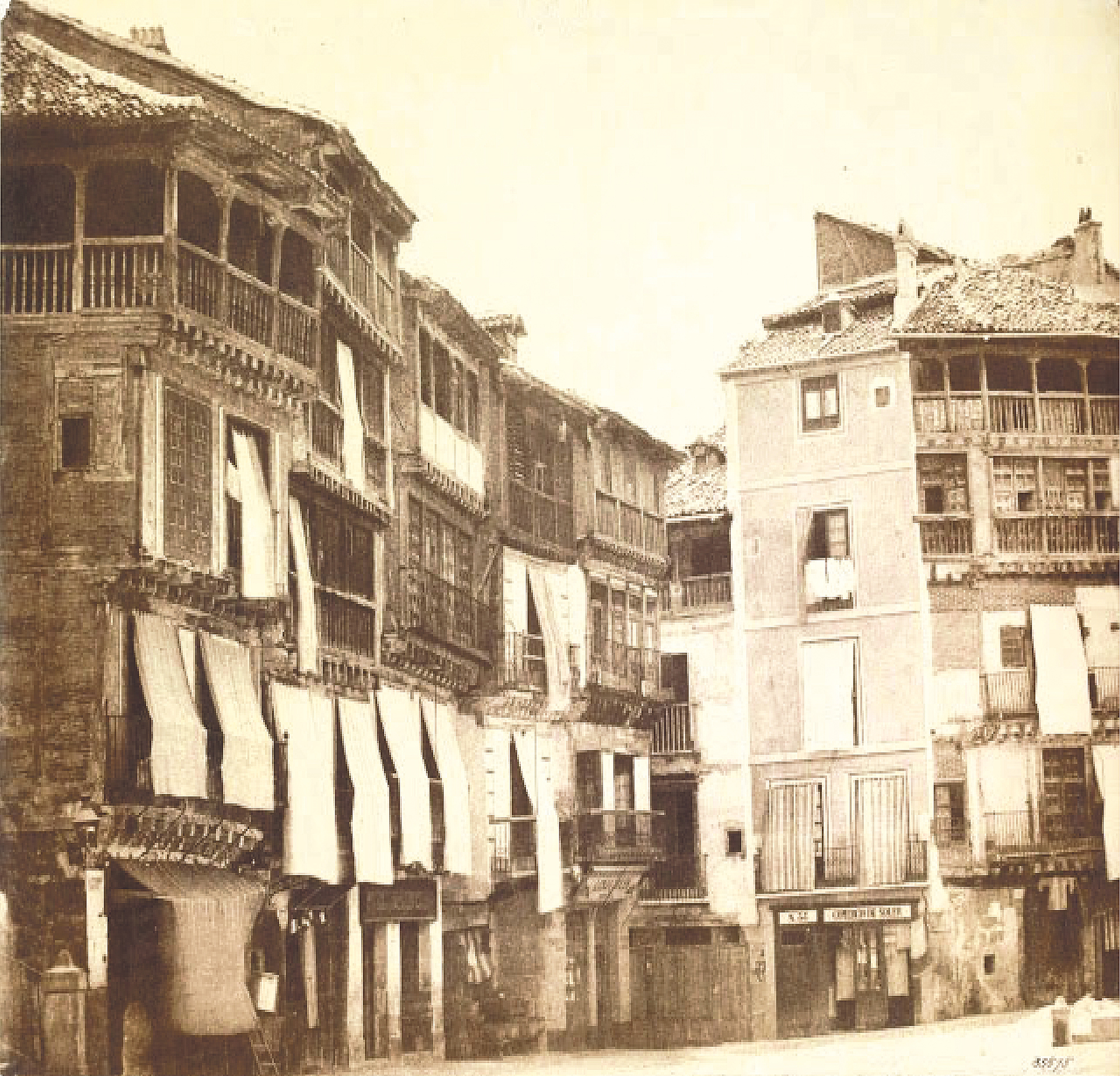 Plaza Mayor hacia 1845.