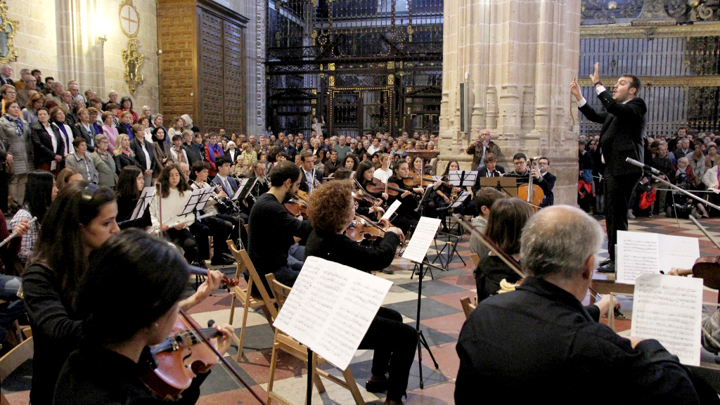 Interpretación del Villancico de San Frutos el día 25 de octubre de 2019 en la Catedral. / Nerea Llorente