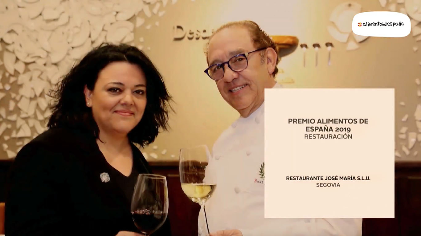 El Restaurante José María recibe el premio 'Alimentos de España a la Restauración'. / E.A