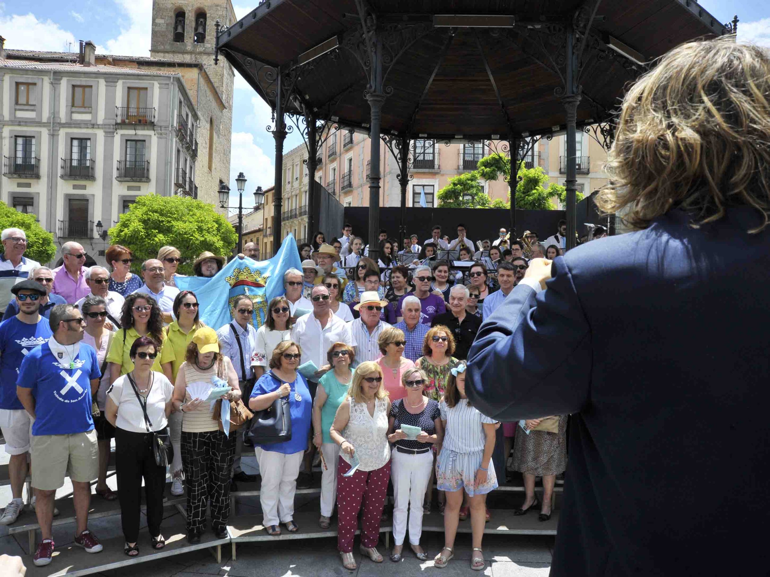 Concierto del 'Himno de Segovia' de la Unión Musical de una edición pasada. / KAMARERO
