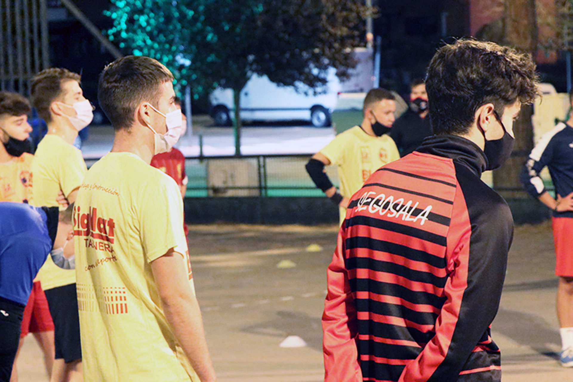 Equipo del Segosala juvenil en su primer entrenamiento./ E.A.