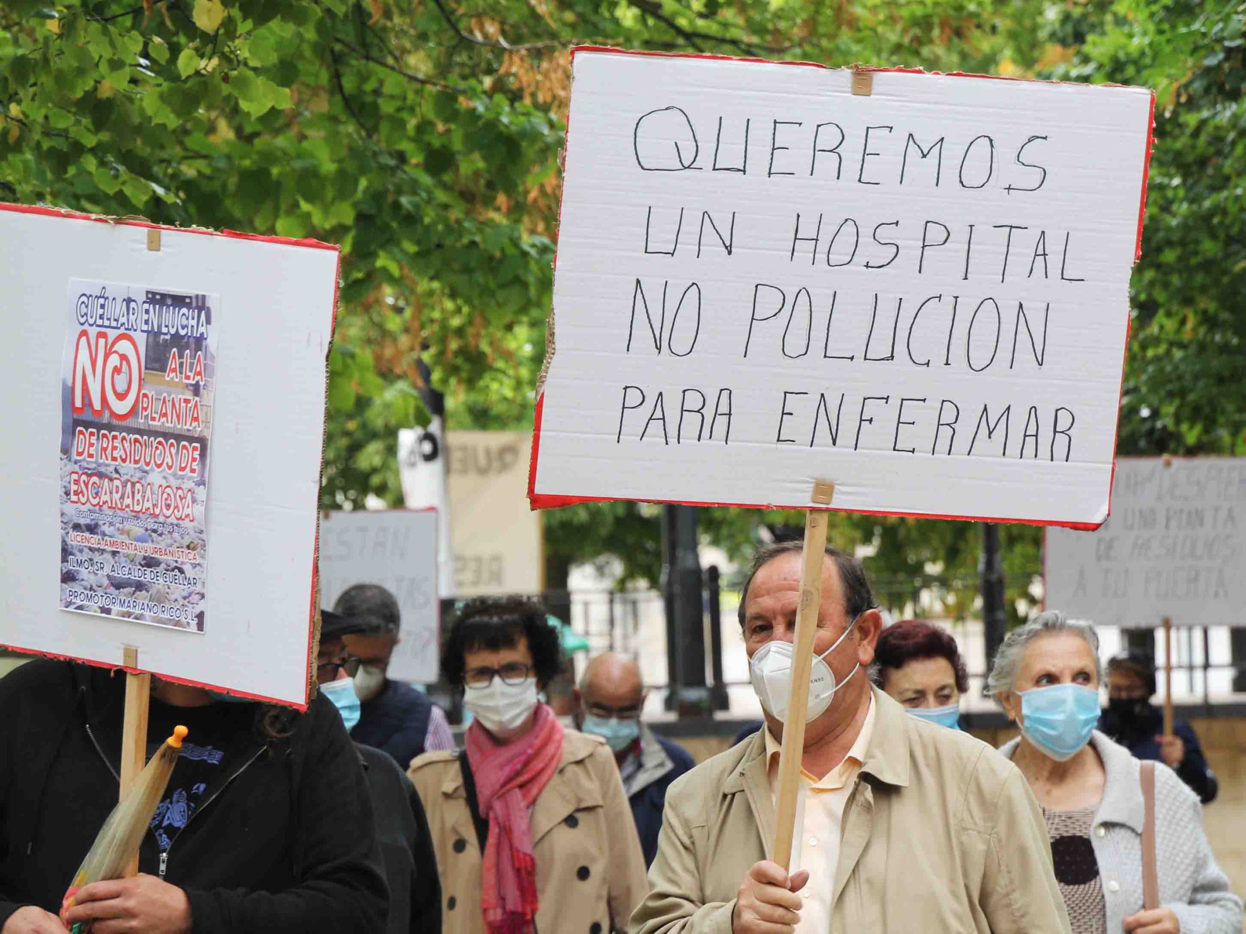 Protestas contra la planta del último mes. / C.N.
