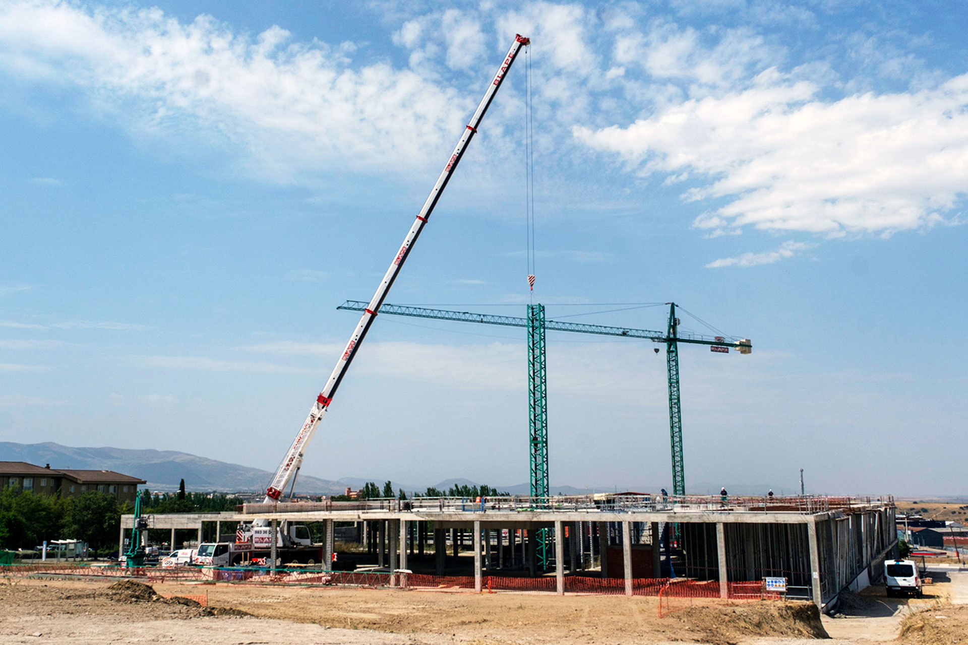 Estado de las obras del solar en el que se está construyendo el Palacio de Justicia. / KAMARERO