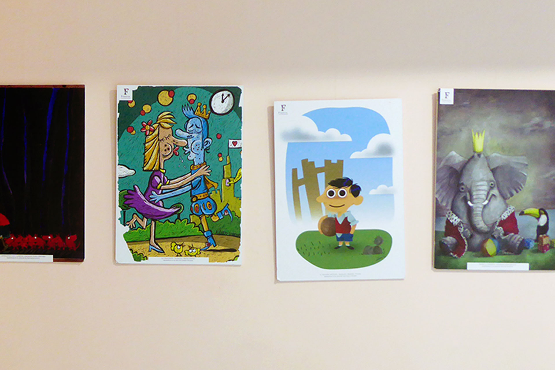 Varias de la obras que se pueden ver en Palazuelos. /E.A.