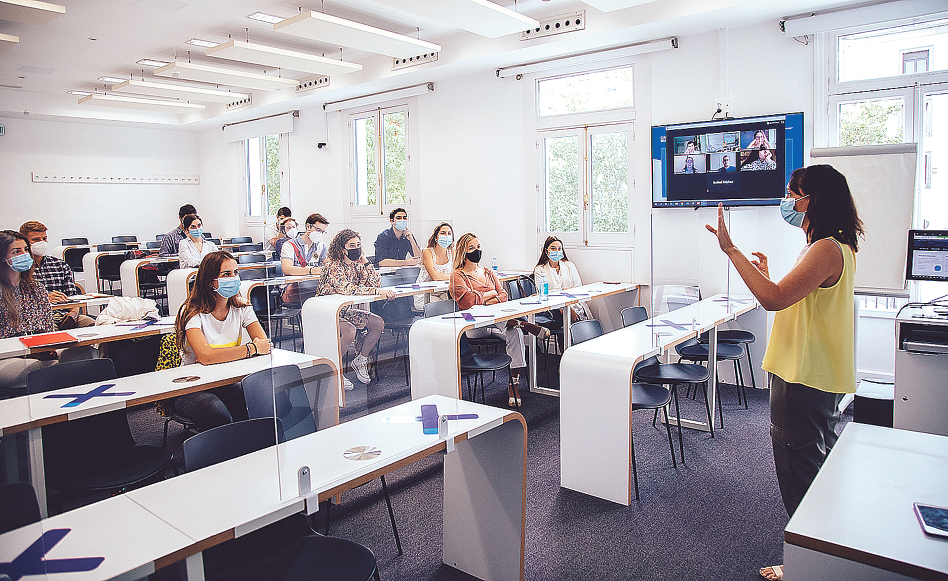 IE University ha sido una institución pionera en aplicar medidas frente a la Covid-19. Roberto Arribas.
