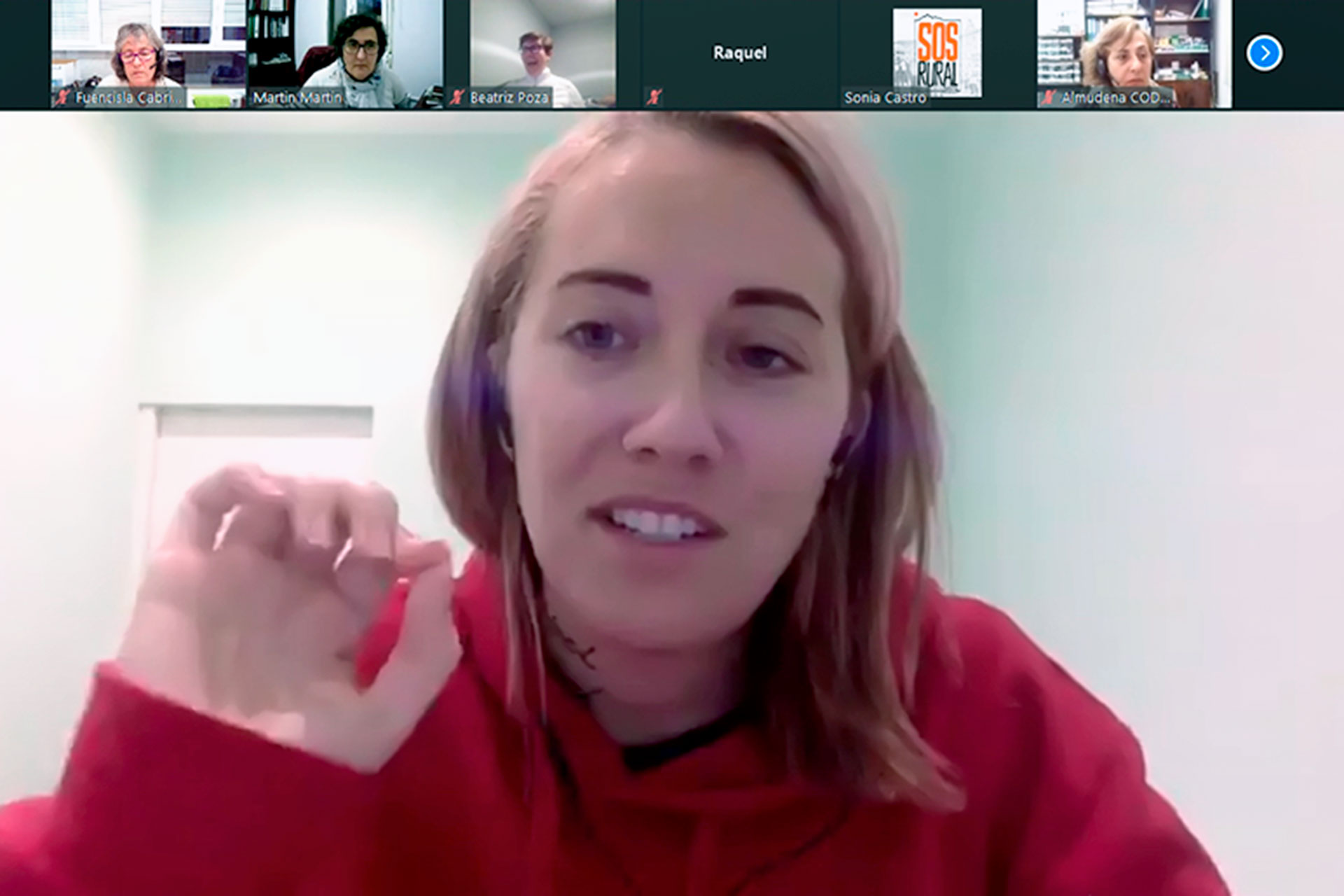 María Murnau, durante la ‘webinar’. /E.A.