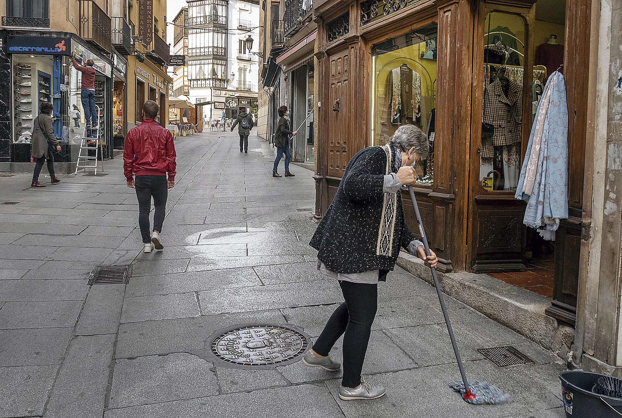 La crisis sanitaria ha hecho mella de forma muy directa en el sector comercial segoviano, según los datos del barómetro de ACS. / KAMARERO