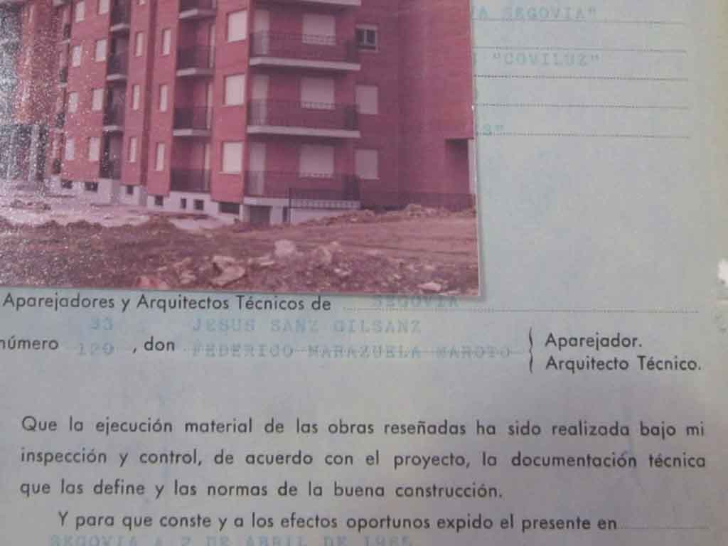 Documentos del Colegio de Arquitectos de Segovia. / EL ADELANTADO