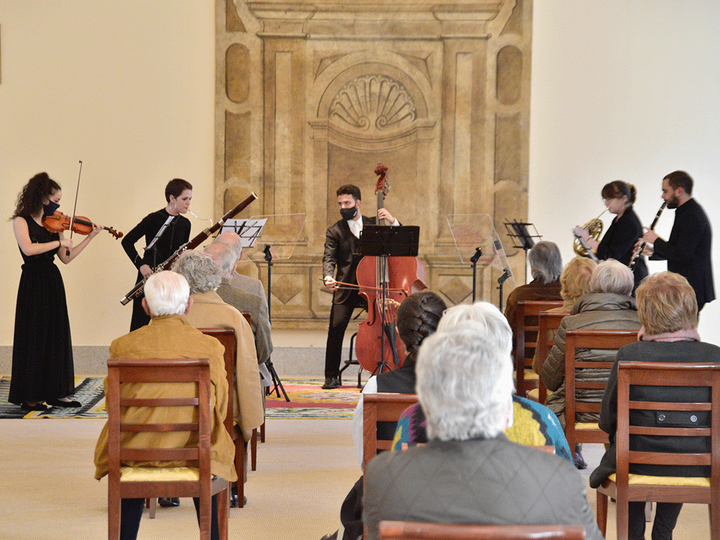 El Grupo Beethoven, durante su actuación. / F. SÁNCHEZ